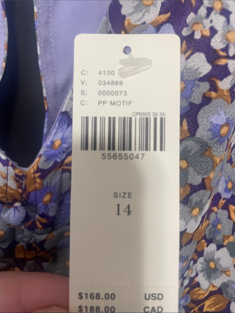 Anthropologie Lavender Floral Maxi Dress - Picture 3 of 13